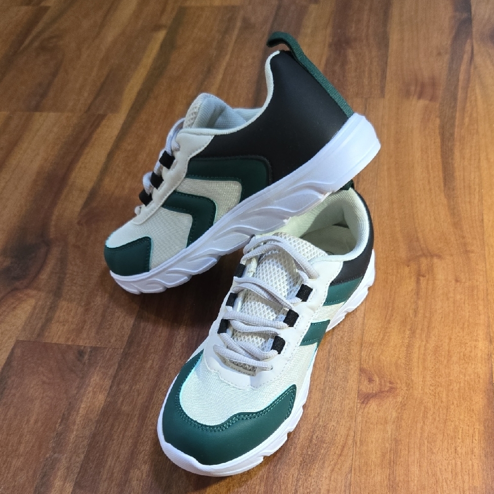 New Shoes Green and White Athletic Sneakers Size 6 Fantastic Kids